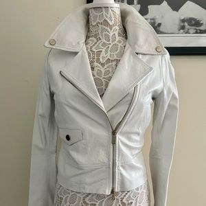 New Real leather jacket AnnaRita N size S EU 40 made in Italy org $559